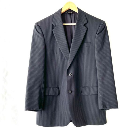 jos a bank black striped blazer size 40R - Picture 1 of 7